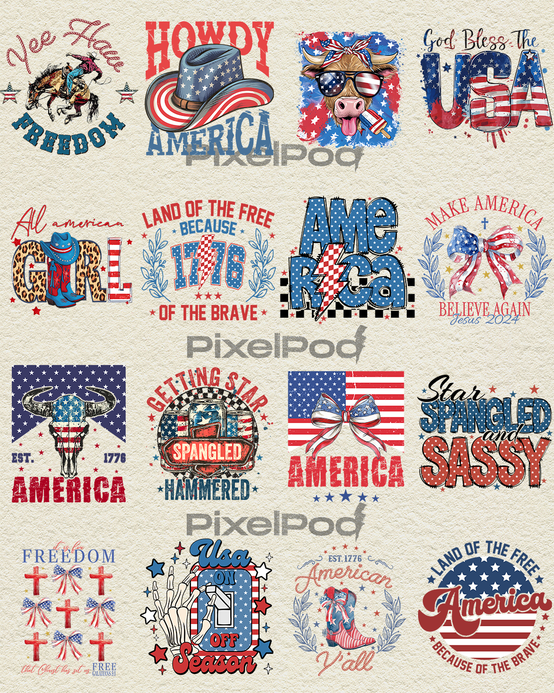 Long Live America (100 Designs)