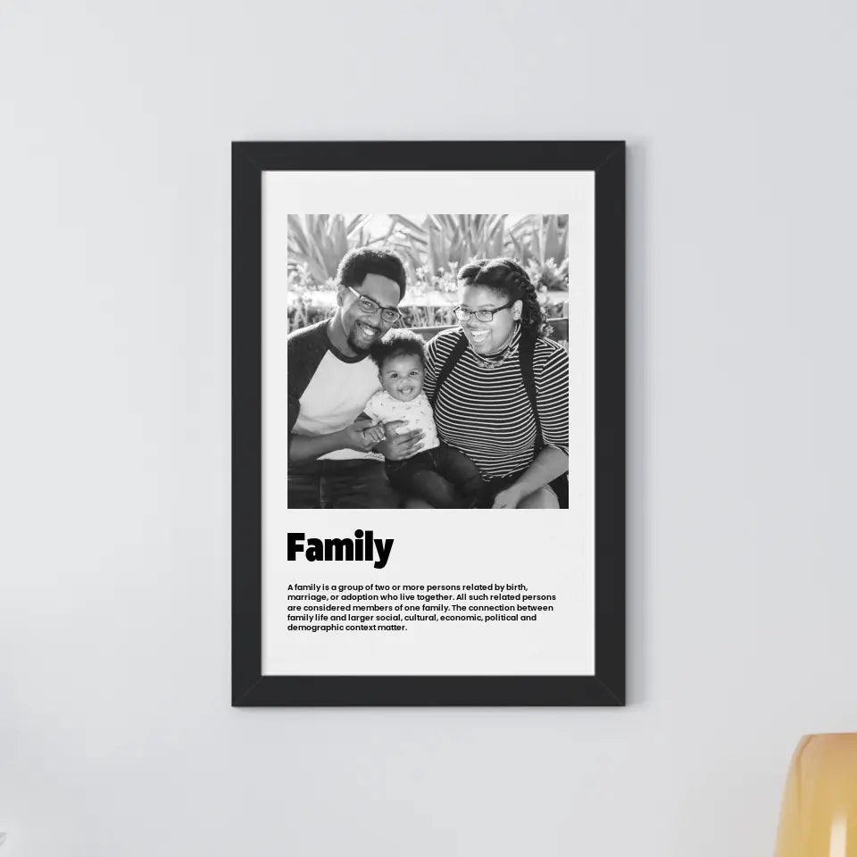 Custom Family Portrait (B&W) - PixelPod