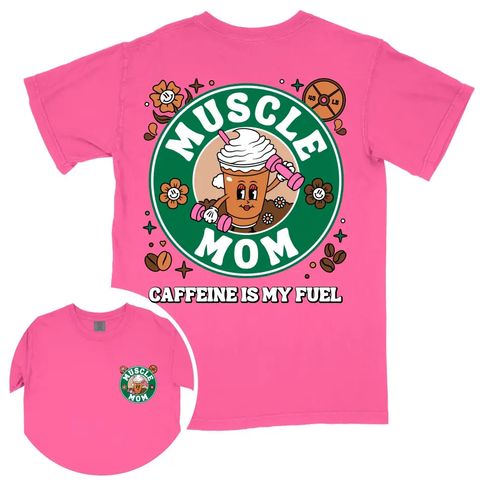 Custom Coffee Muscle Mom Shirt