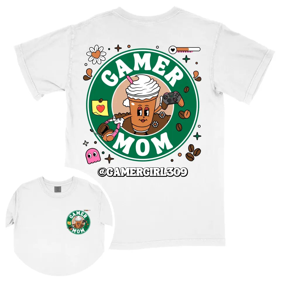 Custom Coffee Gamer Mom Shirt