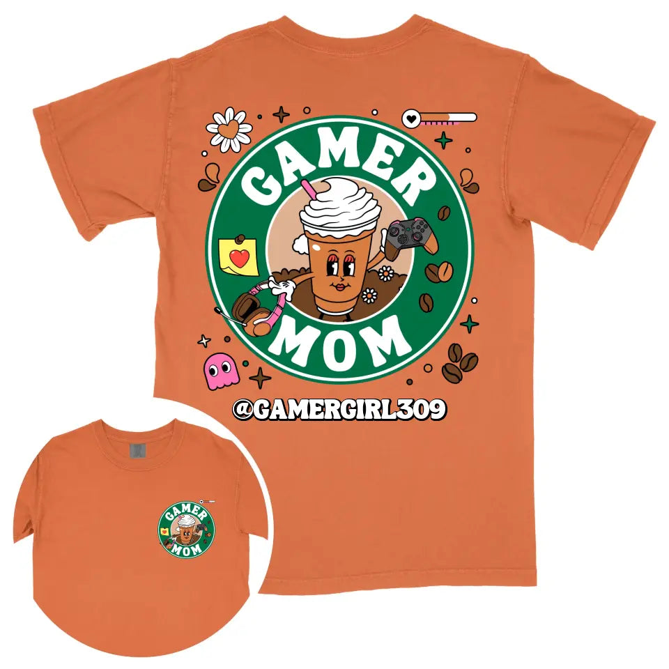 Custom Coffee Gamer Mom Shirt