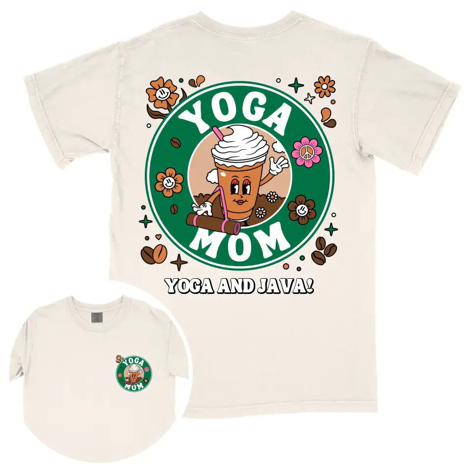 Custom Coffee Yoga Mom Shirt