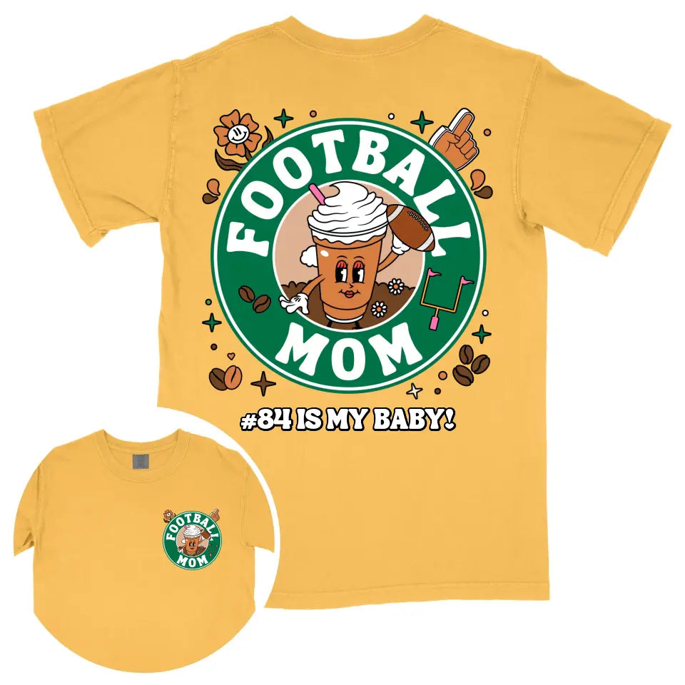 Custom Coffee Football Mom Shirt