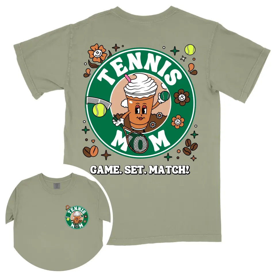 Custom Coffee Tennis Mom Shirt