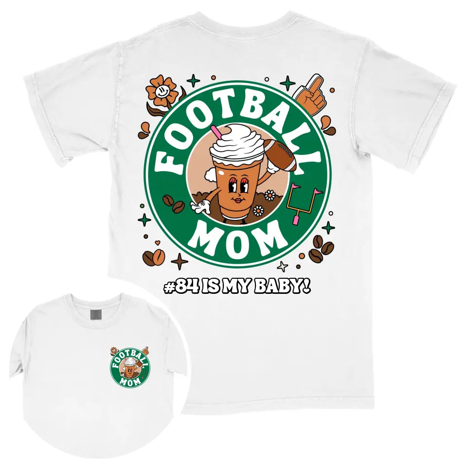 Custom Coffee Football Mom Shirt