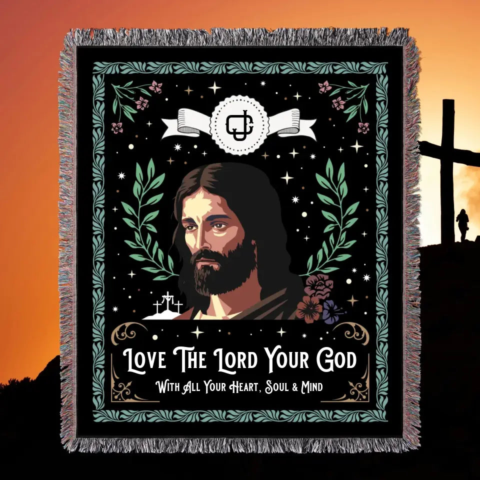 Personalized Jesus Christian Throw Blanket - PixelPod