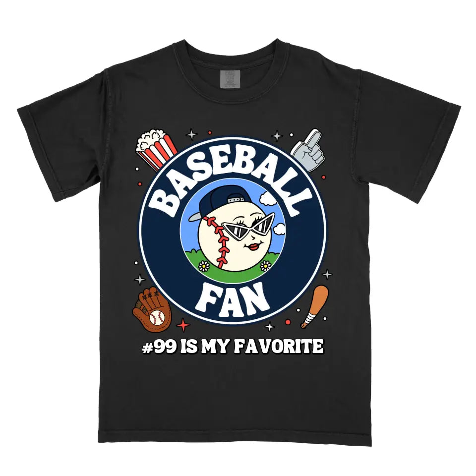 Personalized Mascot Baseball Fan Shirt (Front)