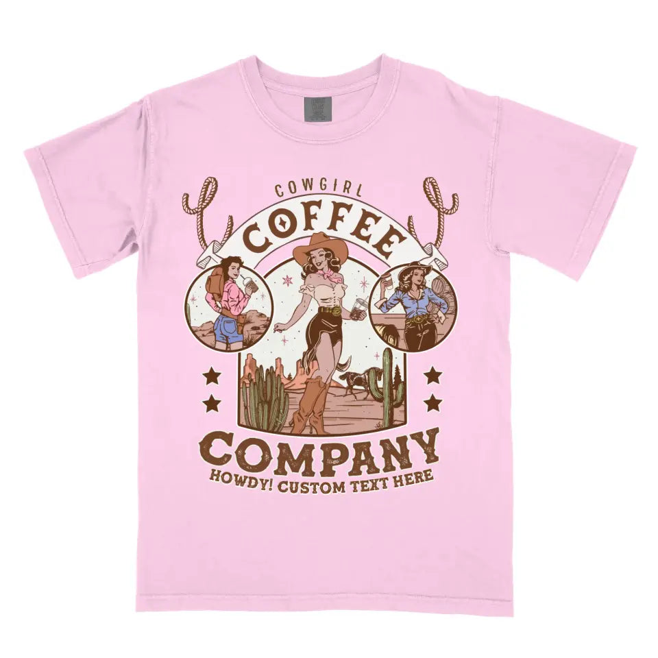 Personalized Cowgirl Coffee Company Vintage Western Cowboy Rodeo Shirt