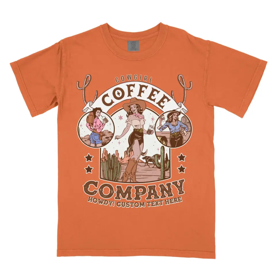 Personalized Cowgirl Coffee Company Vintage Western Cowboy Rodeo Shirt