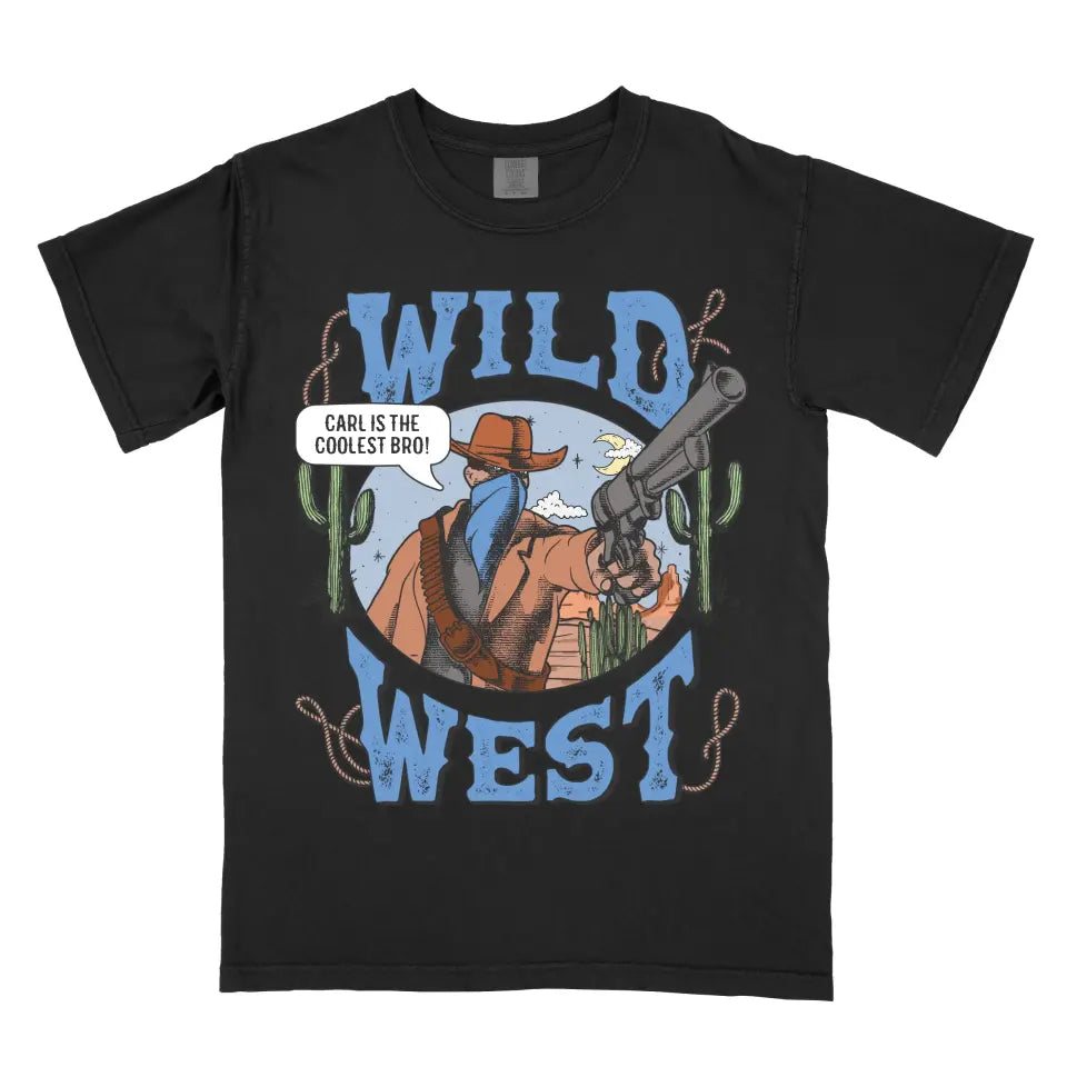 Personalized Wild West Gunslinger Western Rodeo Vintage Cowboy Shirt