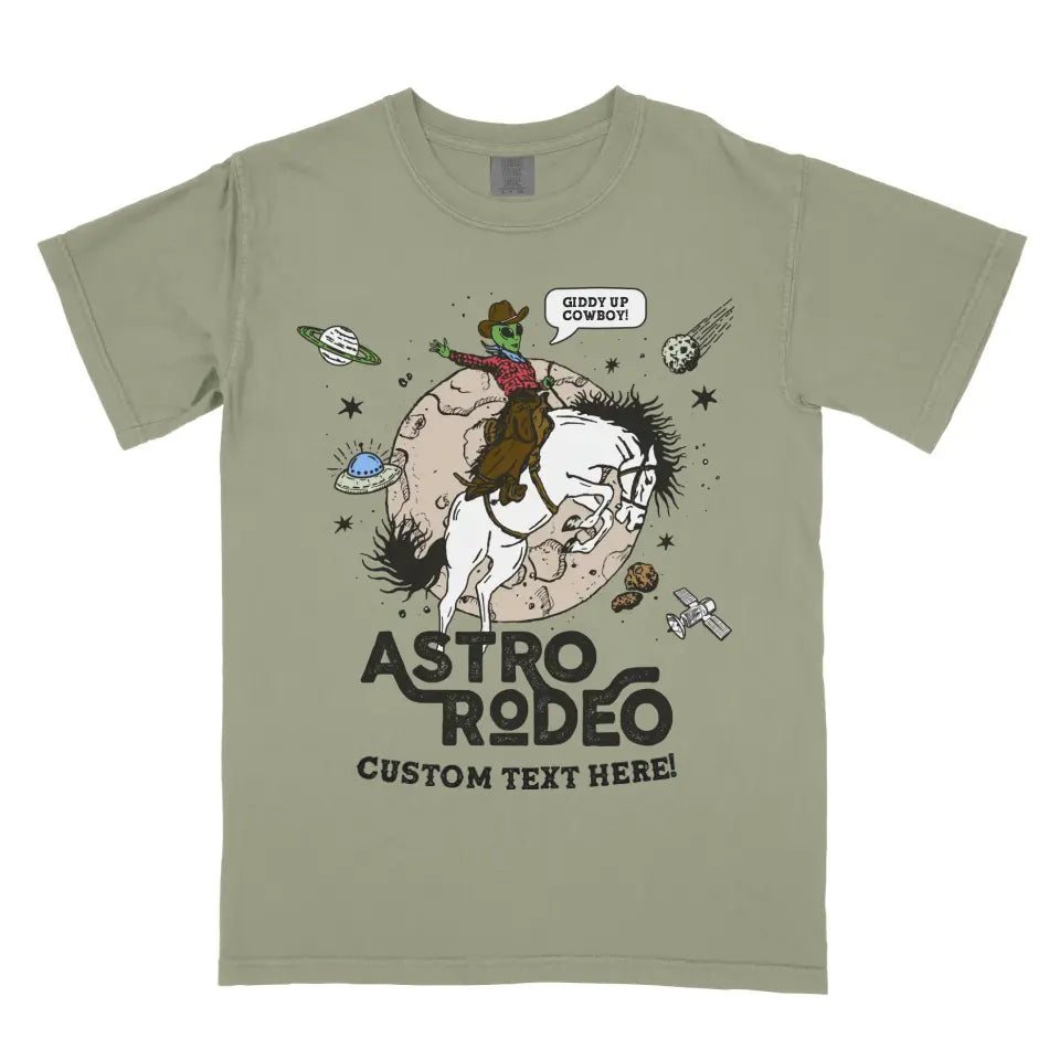Personalized Astro Rodeo Vintage Western Alien Cowboy Rodeo Shirt