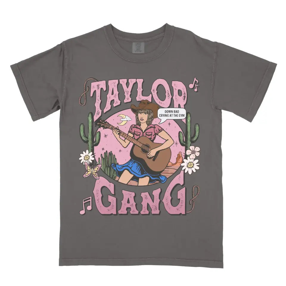 Personalized Taylor Gang Swiftie Guitar Western Vintage Cowgirl Concert Shirt