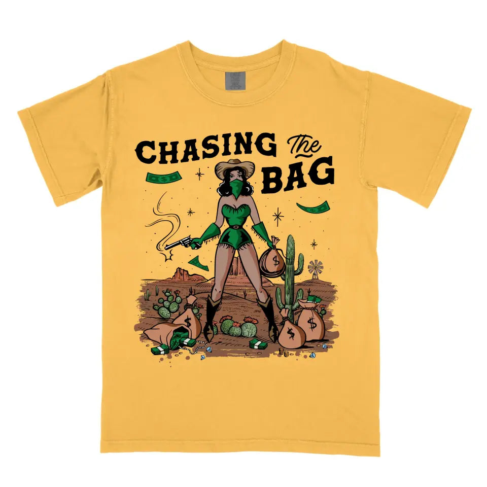 Personalized Chasing the Bag Vintage Western Cowgirl Rodeo Shirt