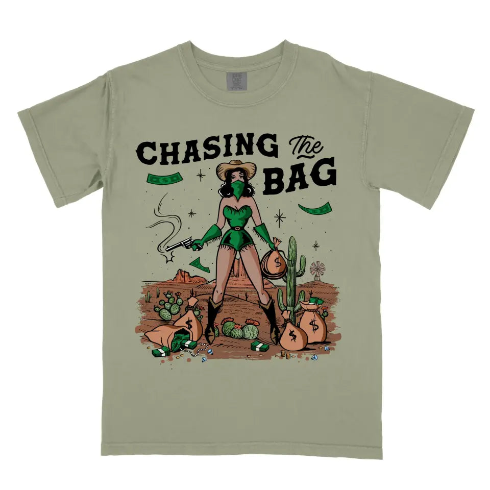 Personalized Chasing the Bag Vintage Western Cowgirl Rodeo Shirt