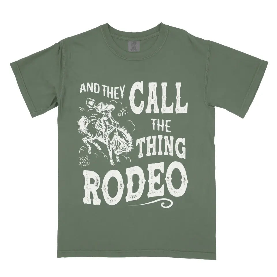 And They Call the Thing Rodeo Vintage Western Cowgirl Shirt B
