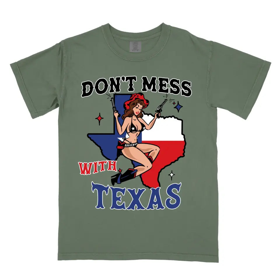 Personalized Don't Mess With Texas Western Vintage Cowgirl Rodeo Shirt