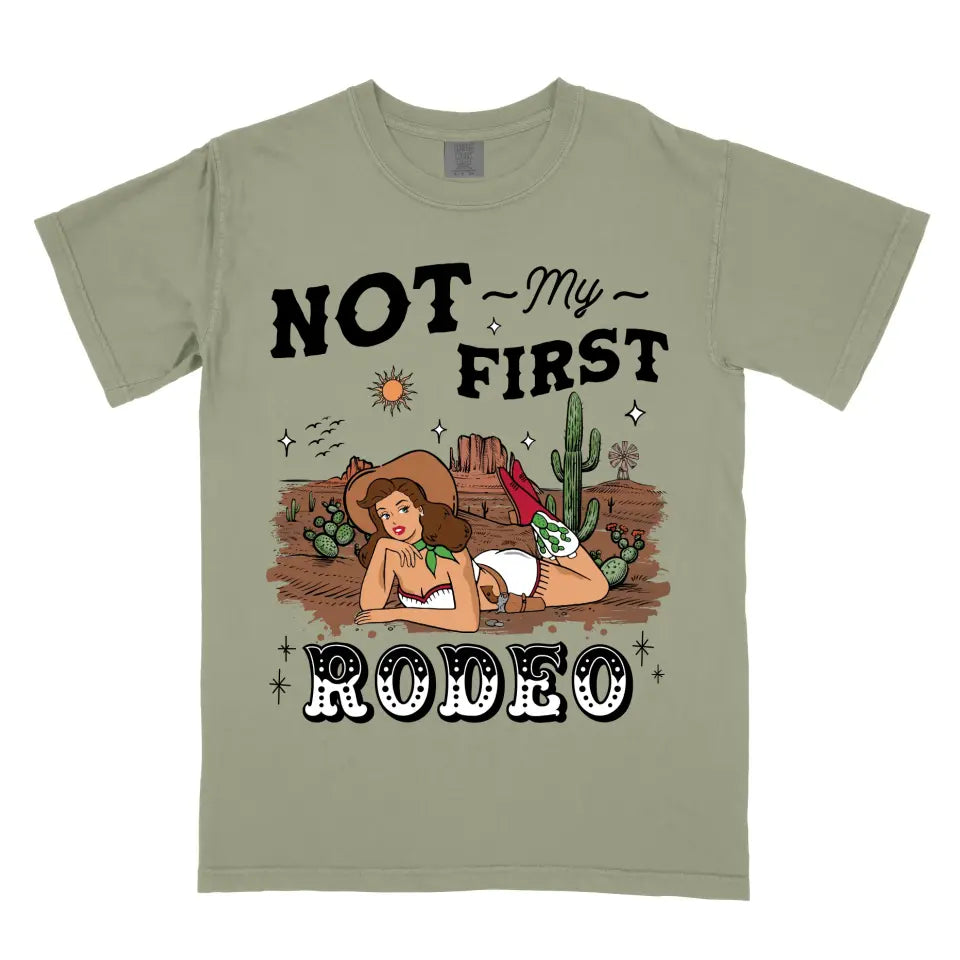 Personalized Not My First Rodeo Vintage Western Cowgirl Shirt