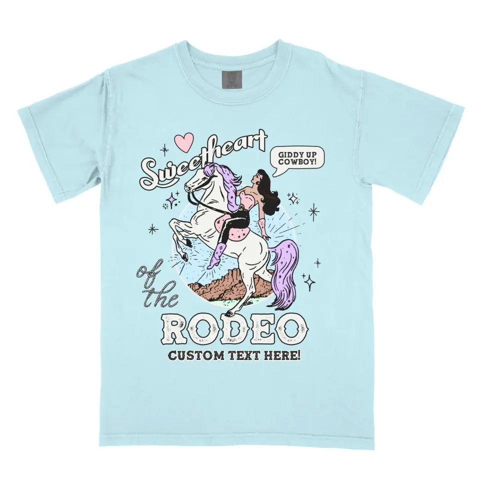 Personalized Sweetheart of the Rodeo Vintage Western Cowgirl Rodeo Shirt