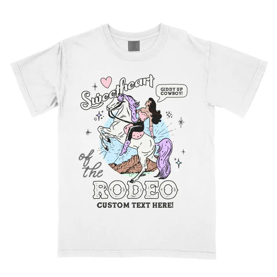 Personalized Sweetheart of the Rodeo Vintage Western Cowgirl Rodeo Shirt