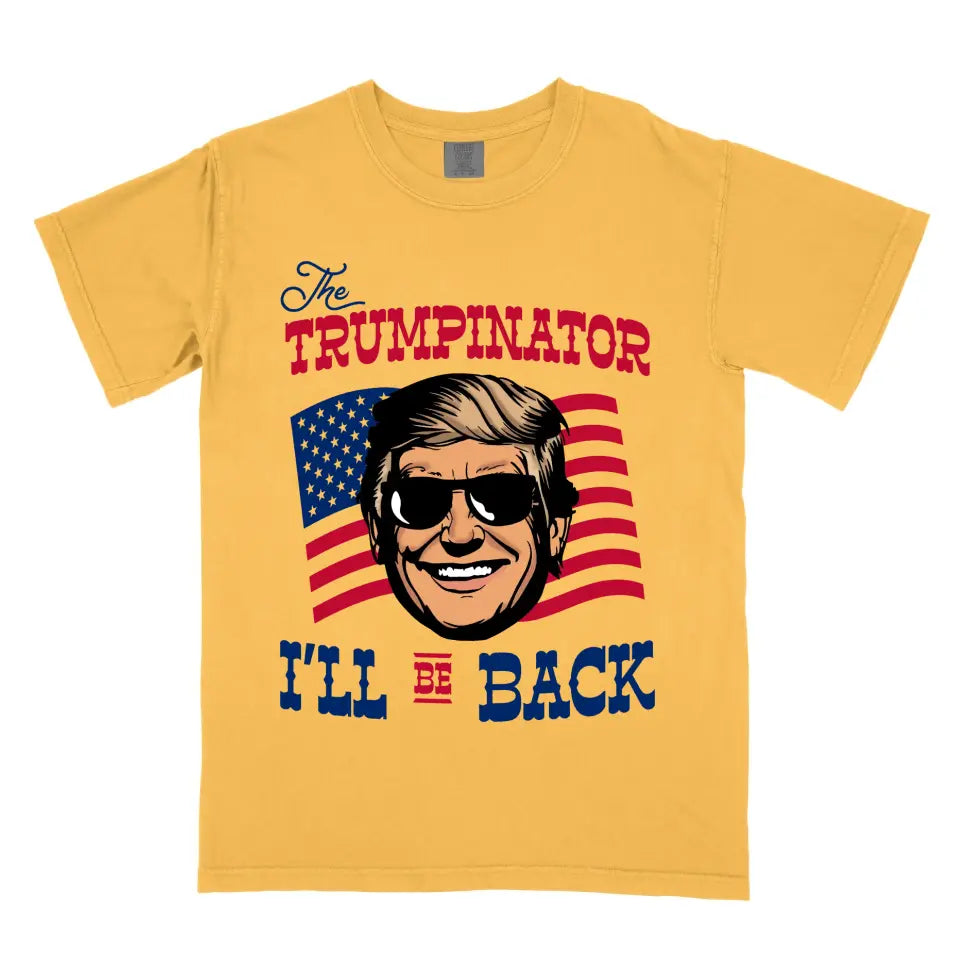 The Trumpinator 'I'll Be Back' Donald Trump USA Vintage Retro Cartoon Shirt