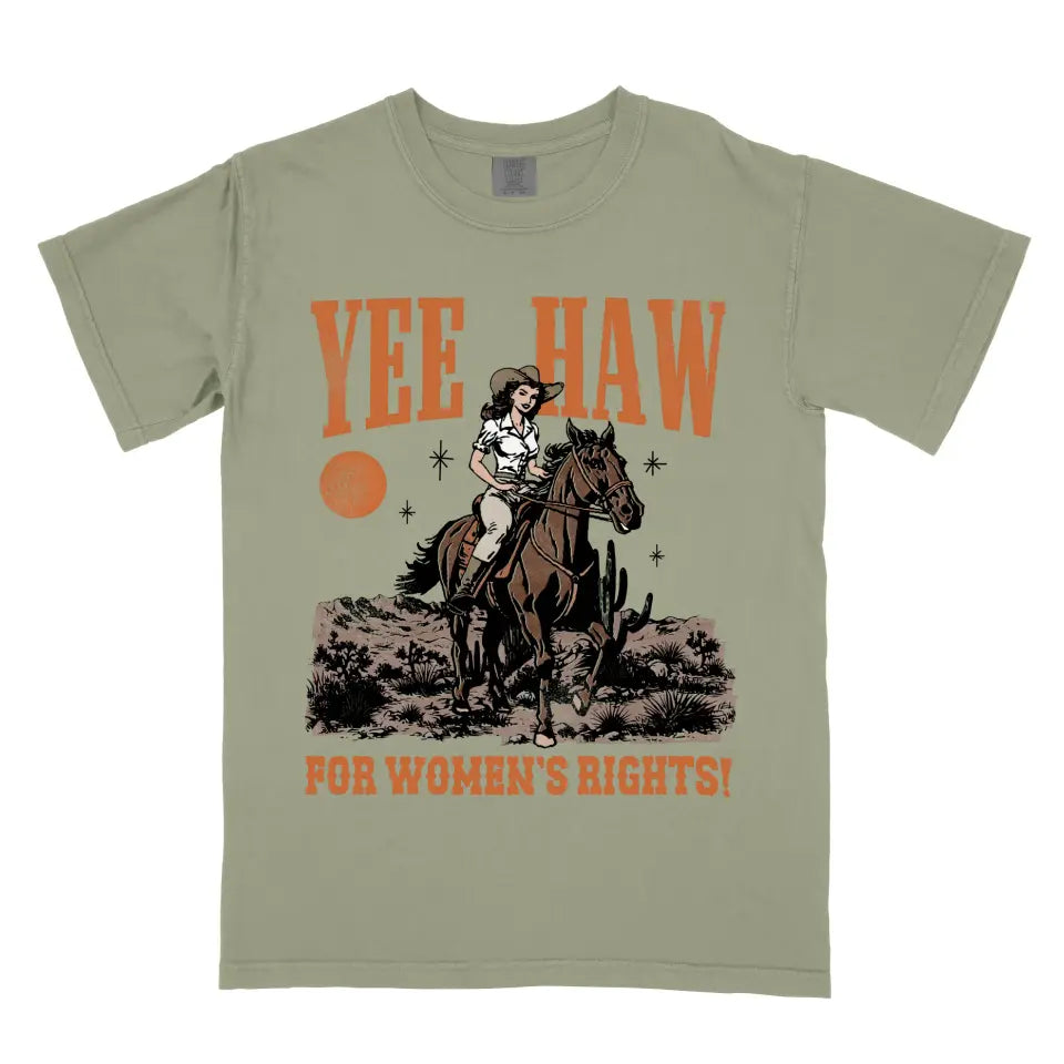 Yee Haw For Women's Rights Cowgirl Vintage Western Cowboy Shirt