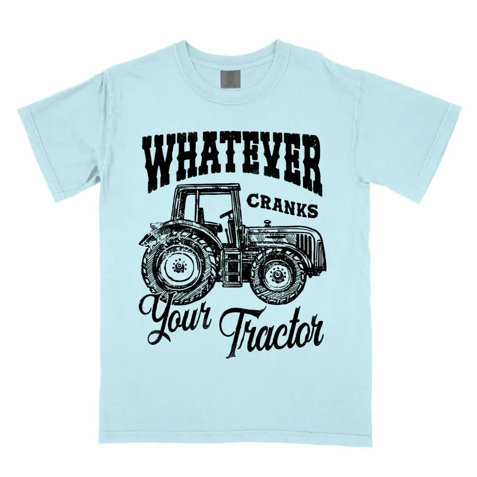 Whatever Cranks Your Tractor Vintage Western Farmer Cowboy Shirt