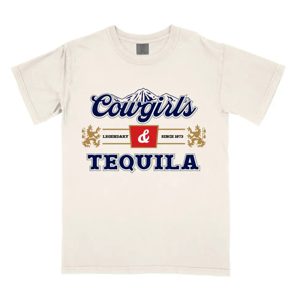 Cowgirls and Tequila Vintage Western Cowboy Shirt