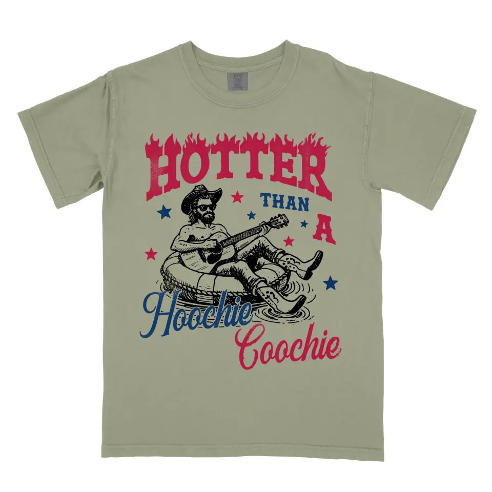 Hotter Than a Hoochie Coochie Vintage Western Cowboy Shirt